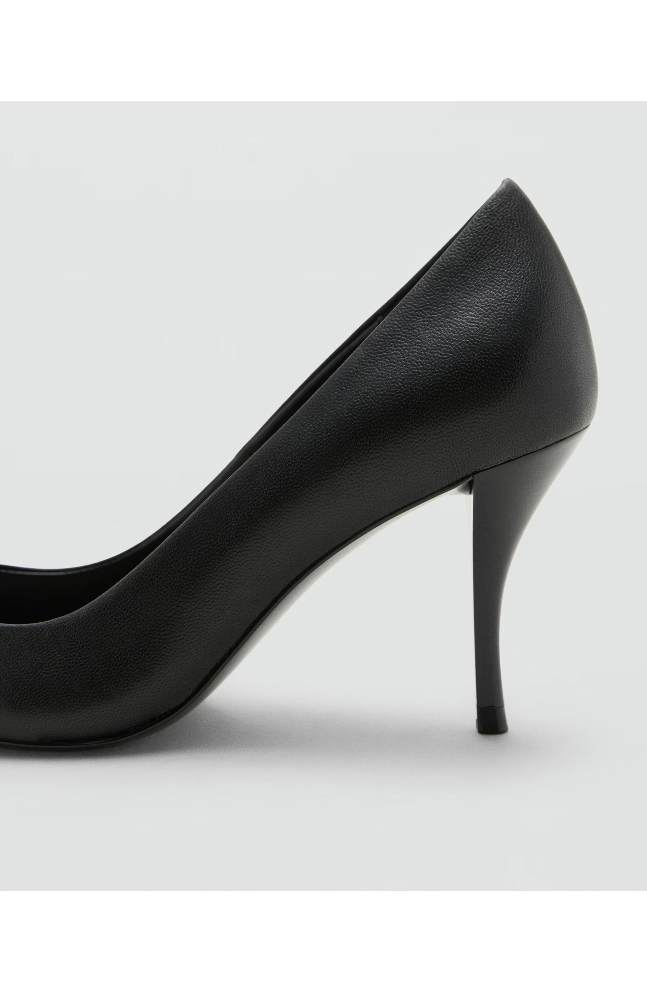 MANGO Sota Pointed Toe Pump, Alternate, color, Black