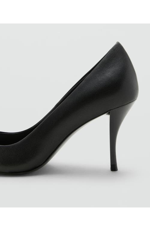 Mango Sota Pointed Toe Pump In Black