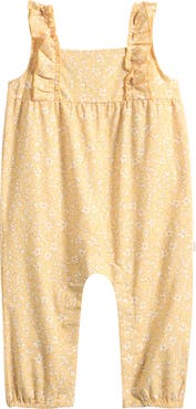 Petit Lem Daffodil Ruffle Organic Cotton Romper