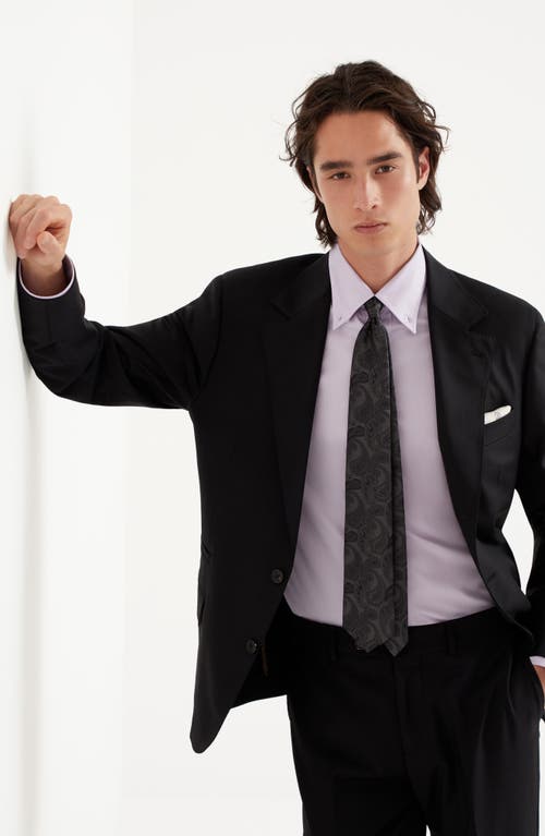Brunello Cucinelli Tailored Wool Blazer In Black