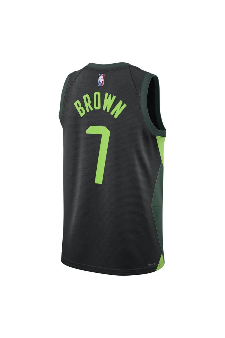 Unisex Nike Jaylen Brown Black Boston Celtics 2024/25 Swingman Player Jersey - City Edition, Alternate, color, Black
