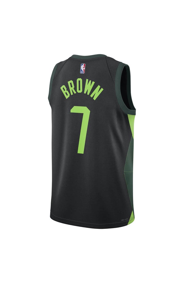Nike Unisex Nike Jaylen Brown Black Boston Celtics 2024/25 Swingman Player Jersey - City Edition, Alternate, color, 