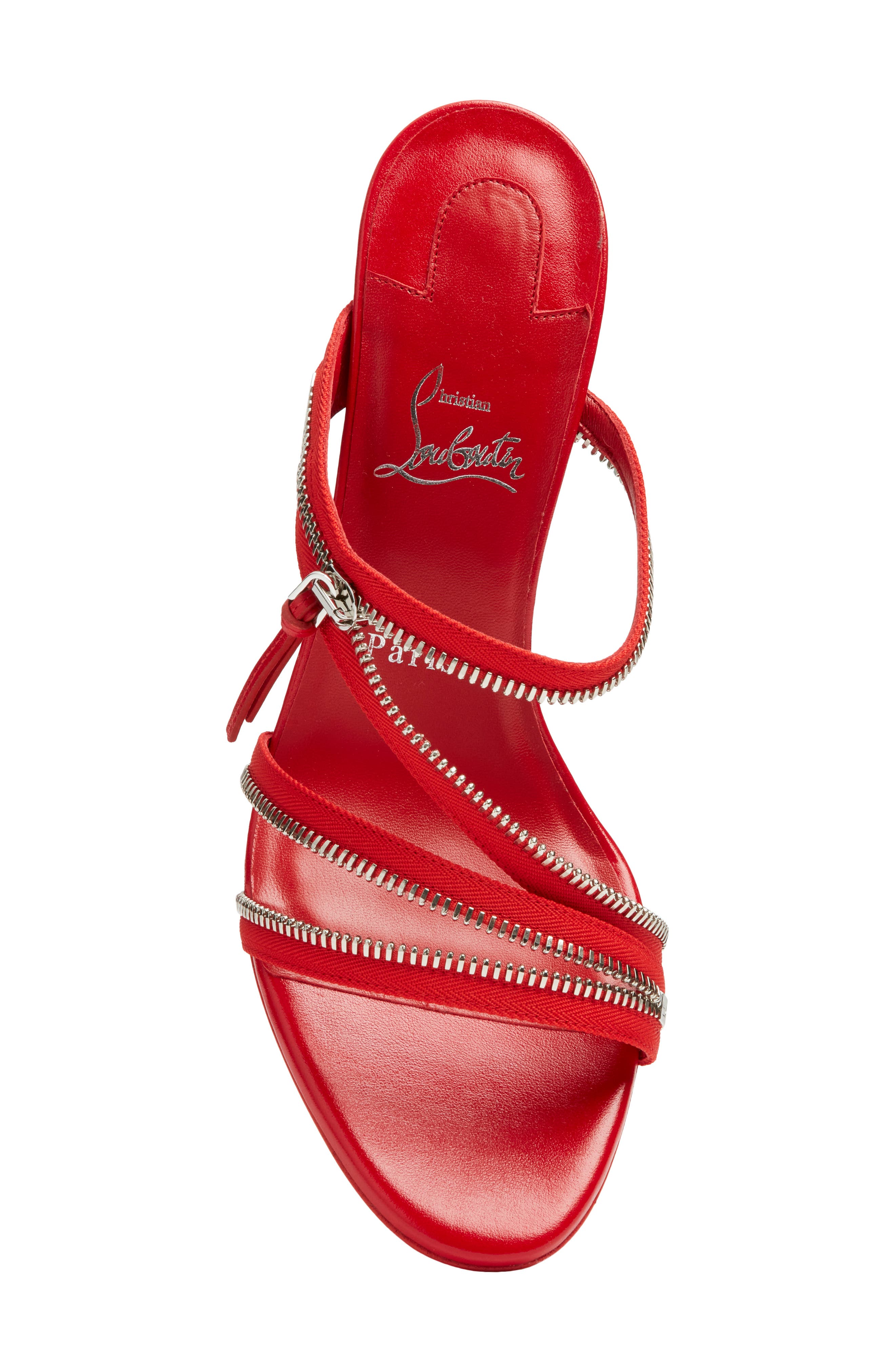 Christian Louboutin Merylzip Sandal, Alternate, color, 