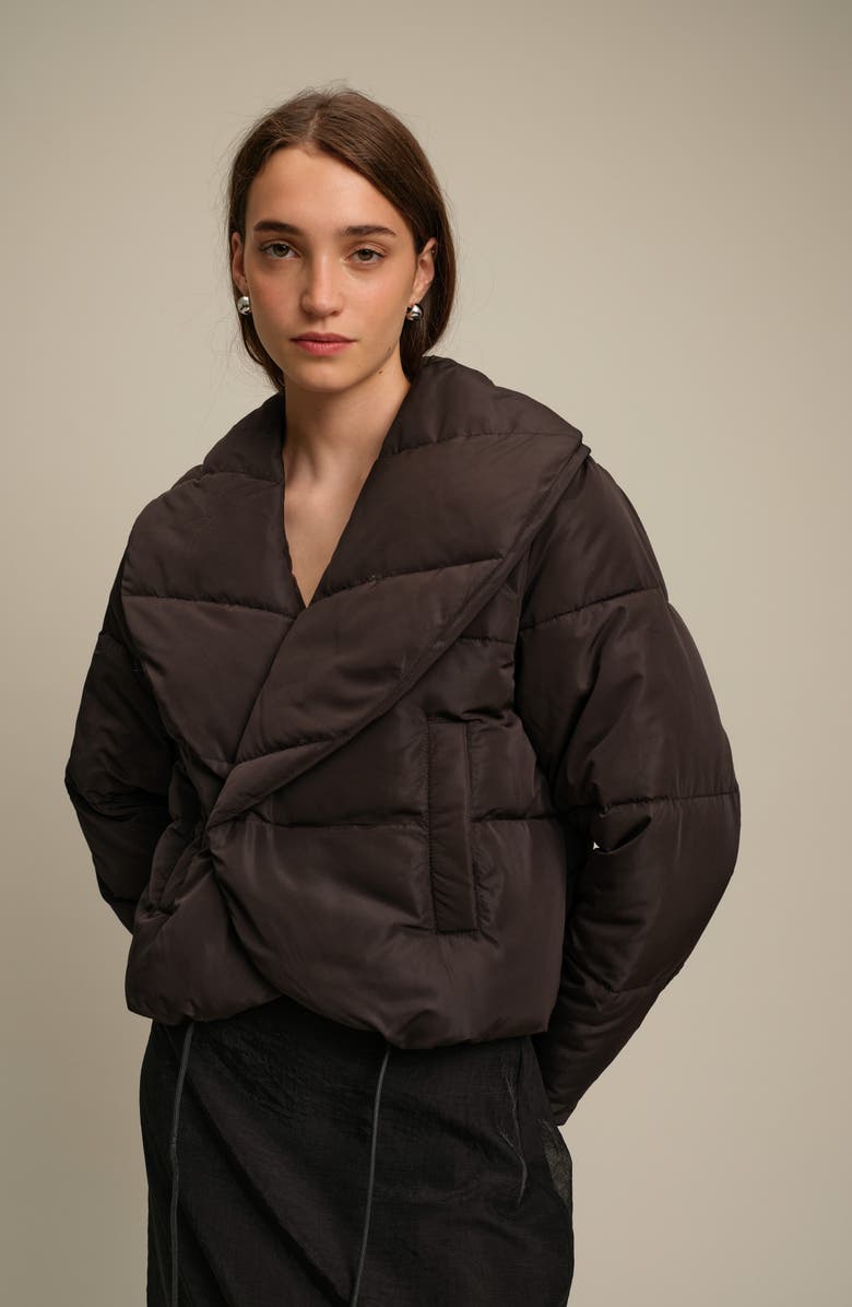 DELUC Gregory Quilted Crop Puffer Jacket, Alternate, color,
