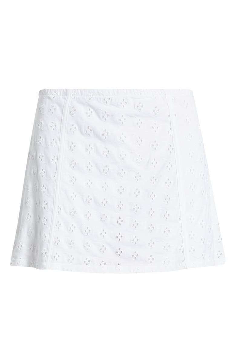 BP. Cotton Eyelet Miniskort, Alternate, color, White