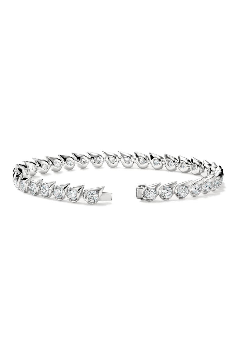 Lu Droplet Bracelet, Alternate, color, WHITE GOLD