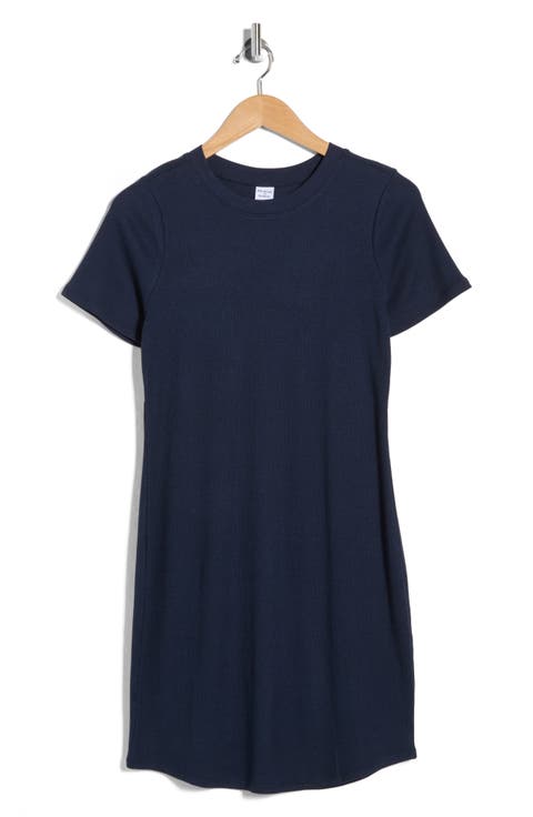 Short Sleeve Crewneck Mini Dress