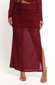 Petal & Pup Solai Ruched Maxi Skirt