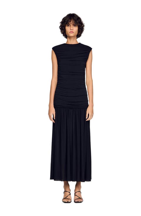 Draped maxi dress