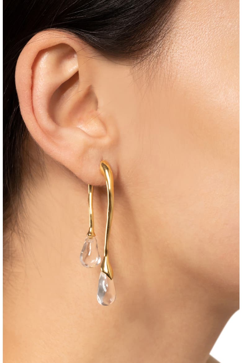 Lucite® Drop Ear Jackets, Alternate, color, NO COLOR