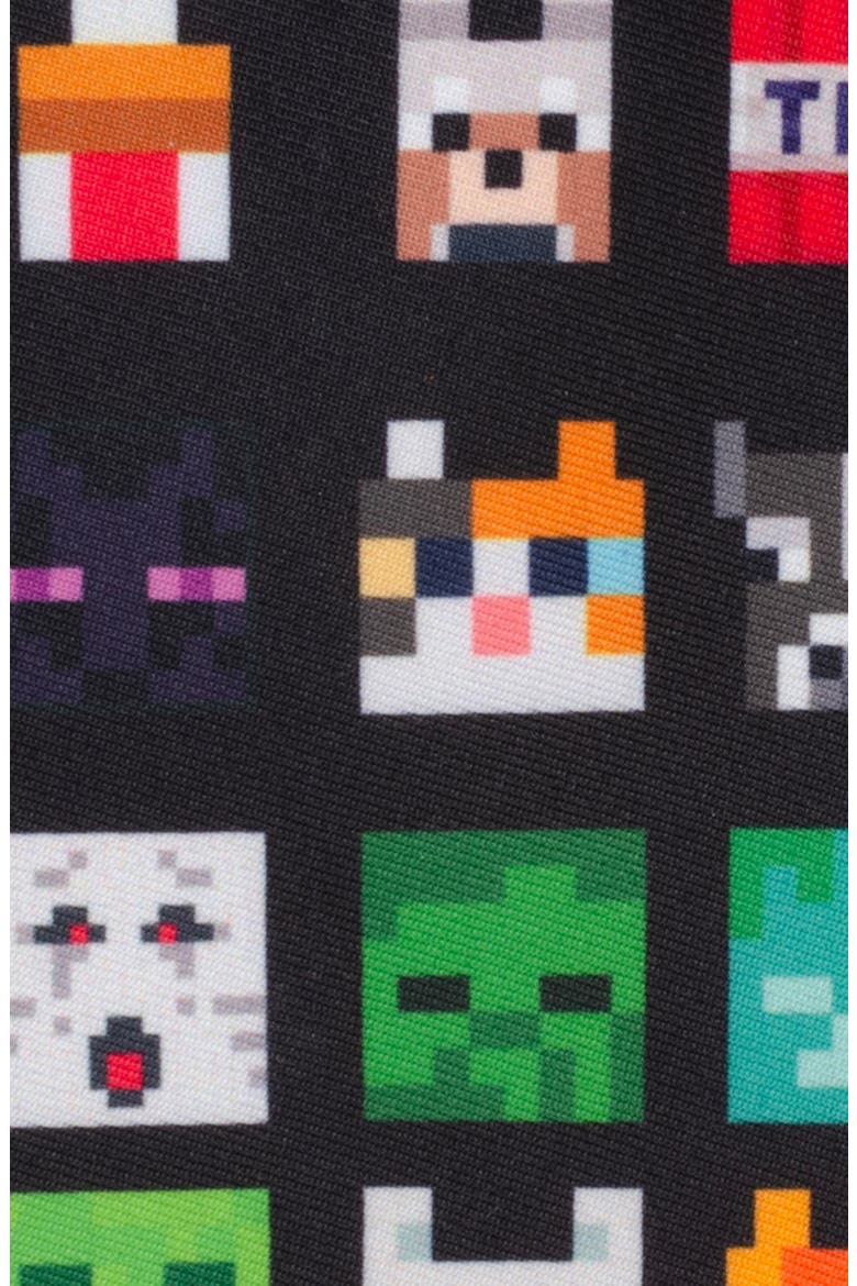Minecraft Characters Tie, Alternate, color, BLACK