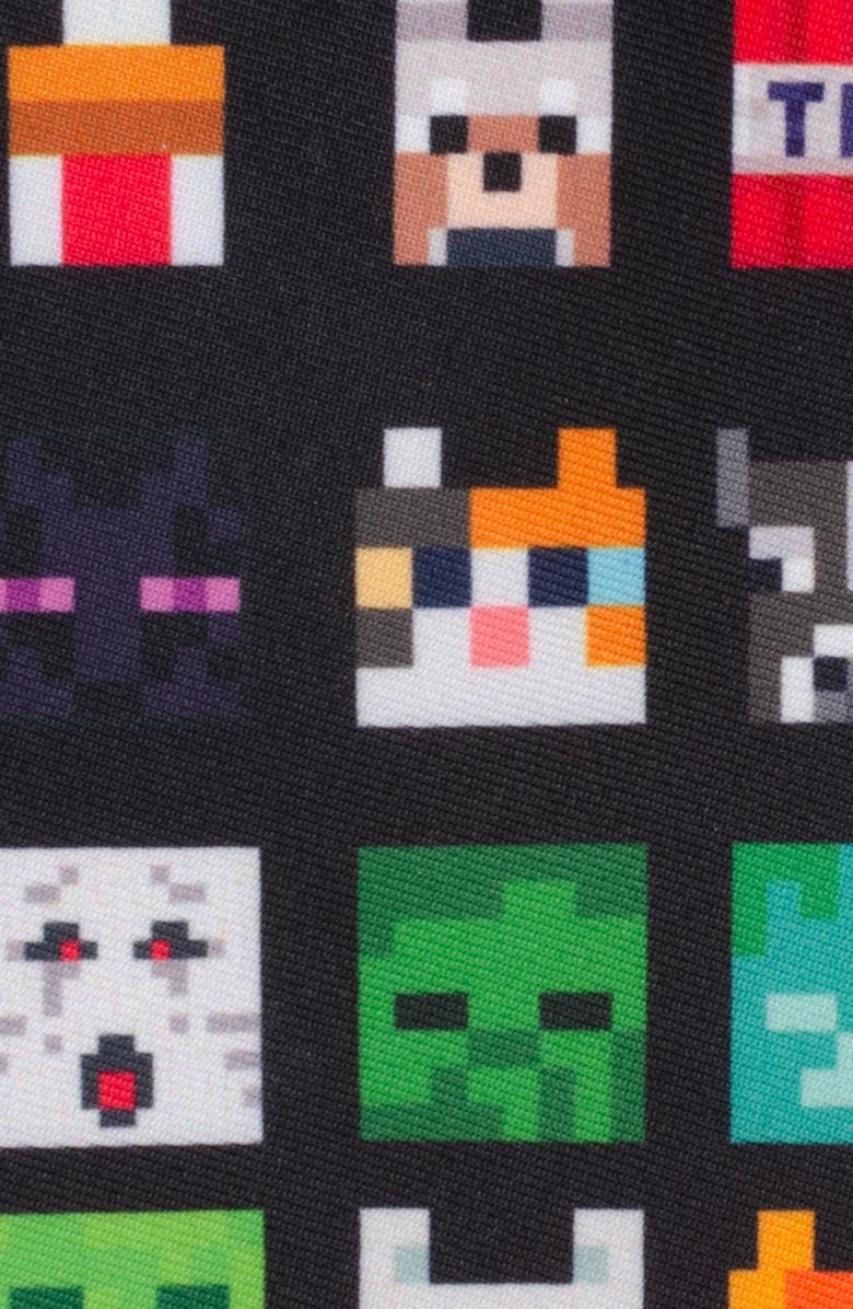 Cufflinks, Inc. Minecraft Characters Tie, Alternate, color, Black