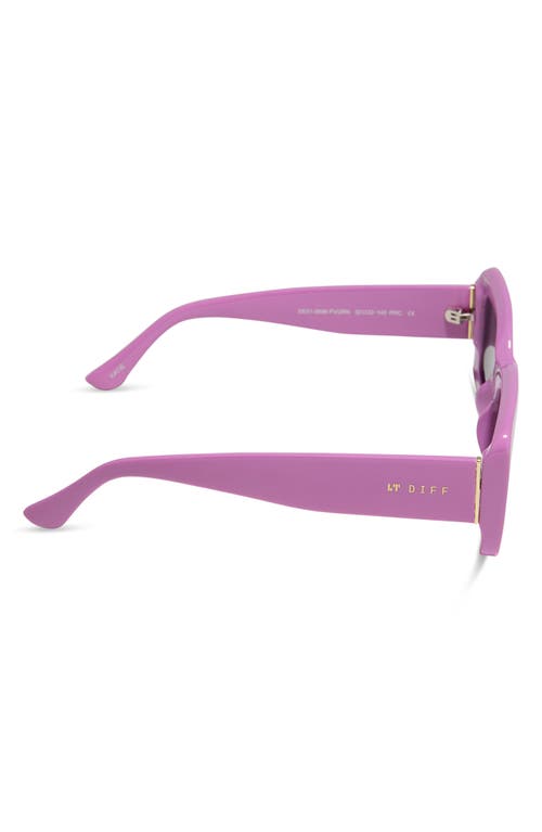 Diff 53mm Rectangle Sunglasses In Purple