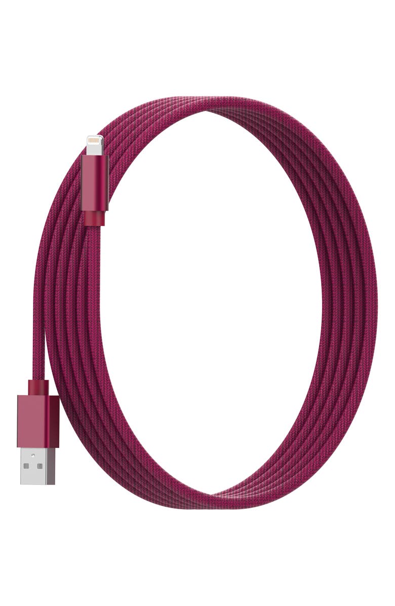 The Posh Tech 3-Pack MFI Lightning Cables, Alternate, color, Red