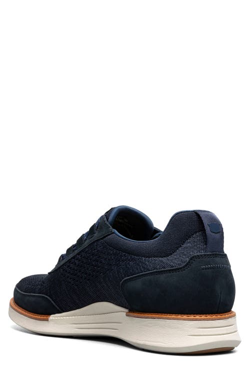 Florsheim Launch Elastic Lace Knit Sneaker In Navy