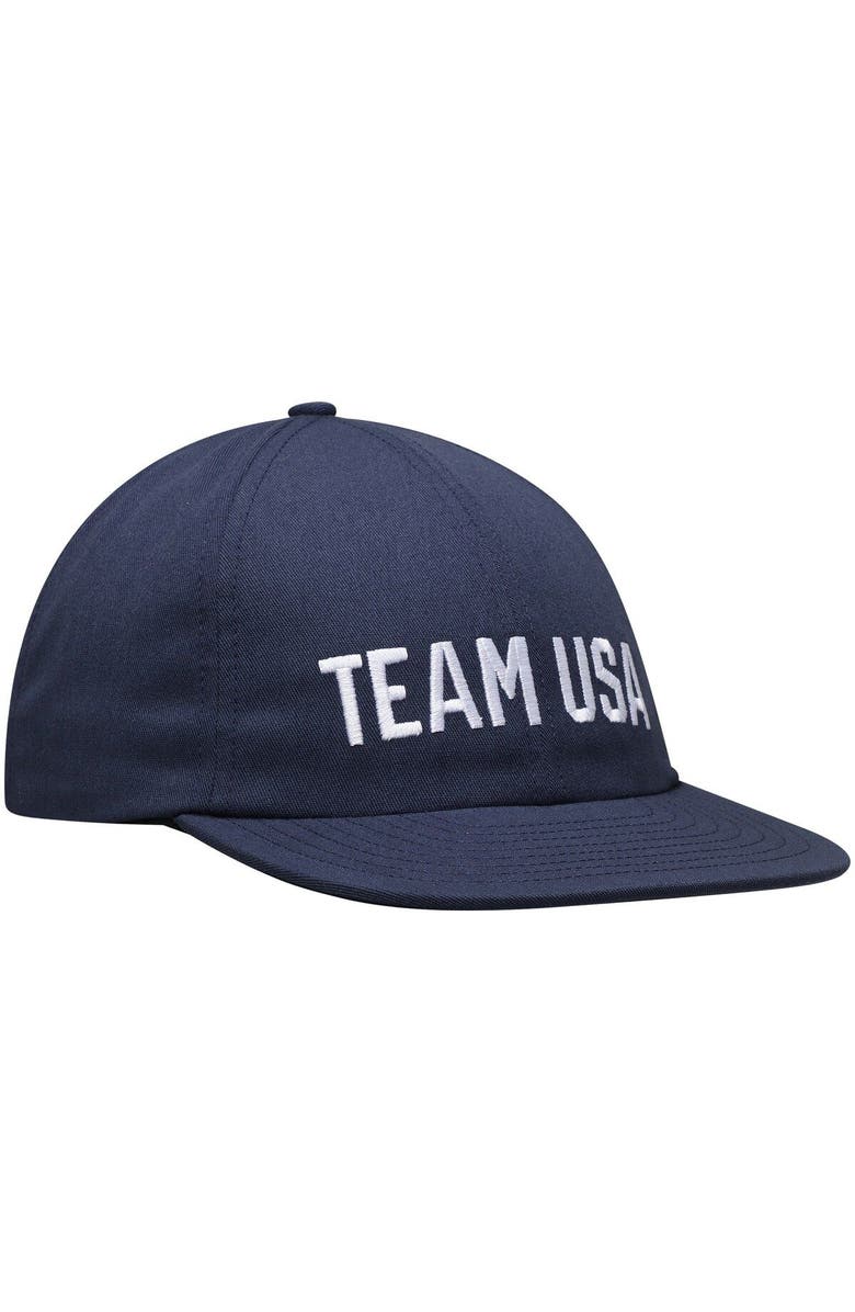 Outerstuff Men's Navy Team USA Primary Slouch Adjustable Hat, Alternate, color,