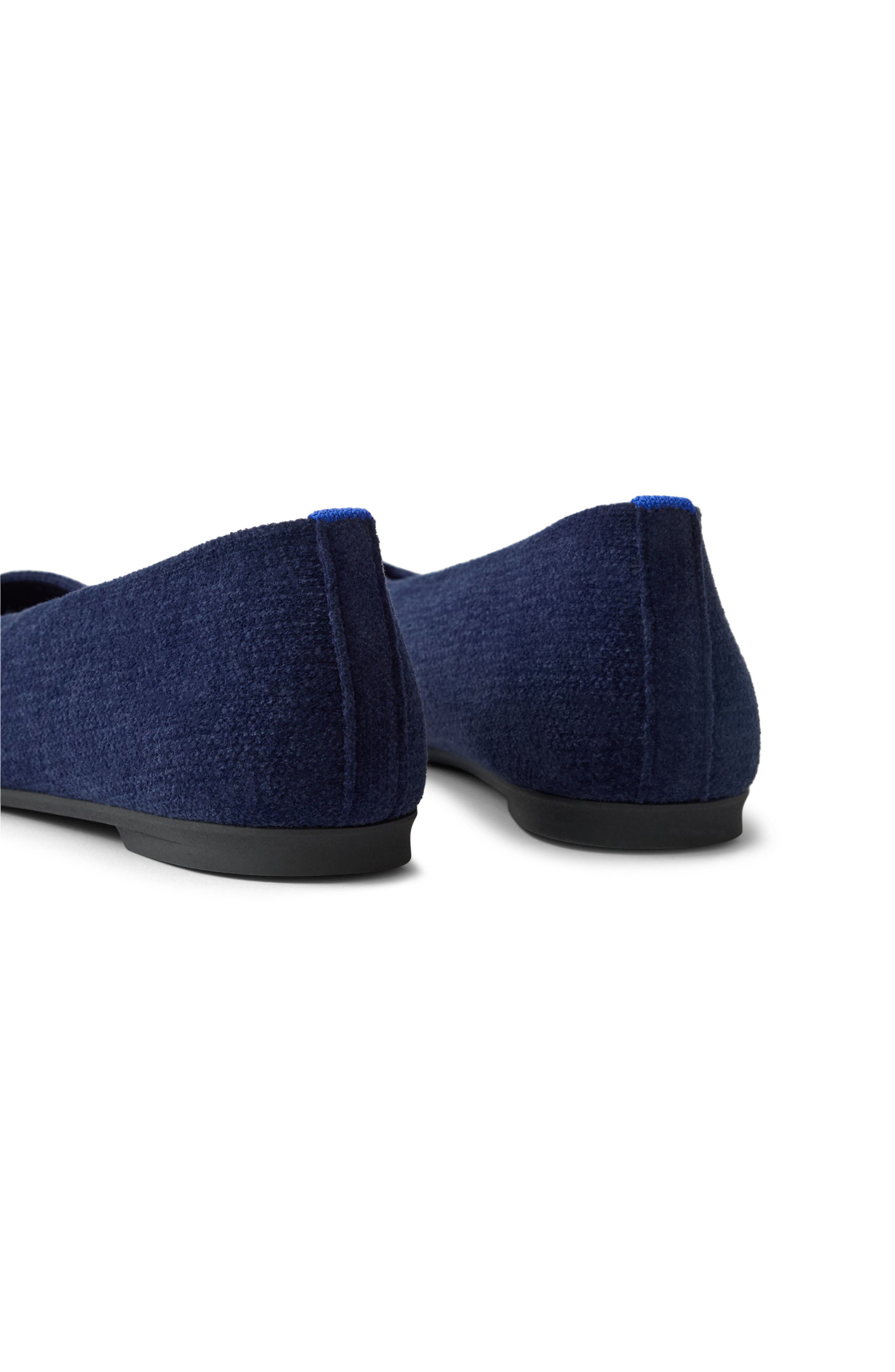 The ReVelvet Max Square Toe Ballet Flat, Alternate, color, REVELVET NAVY