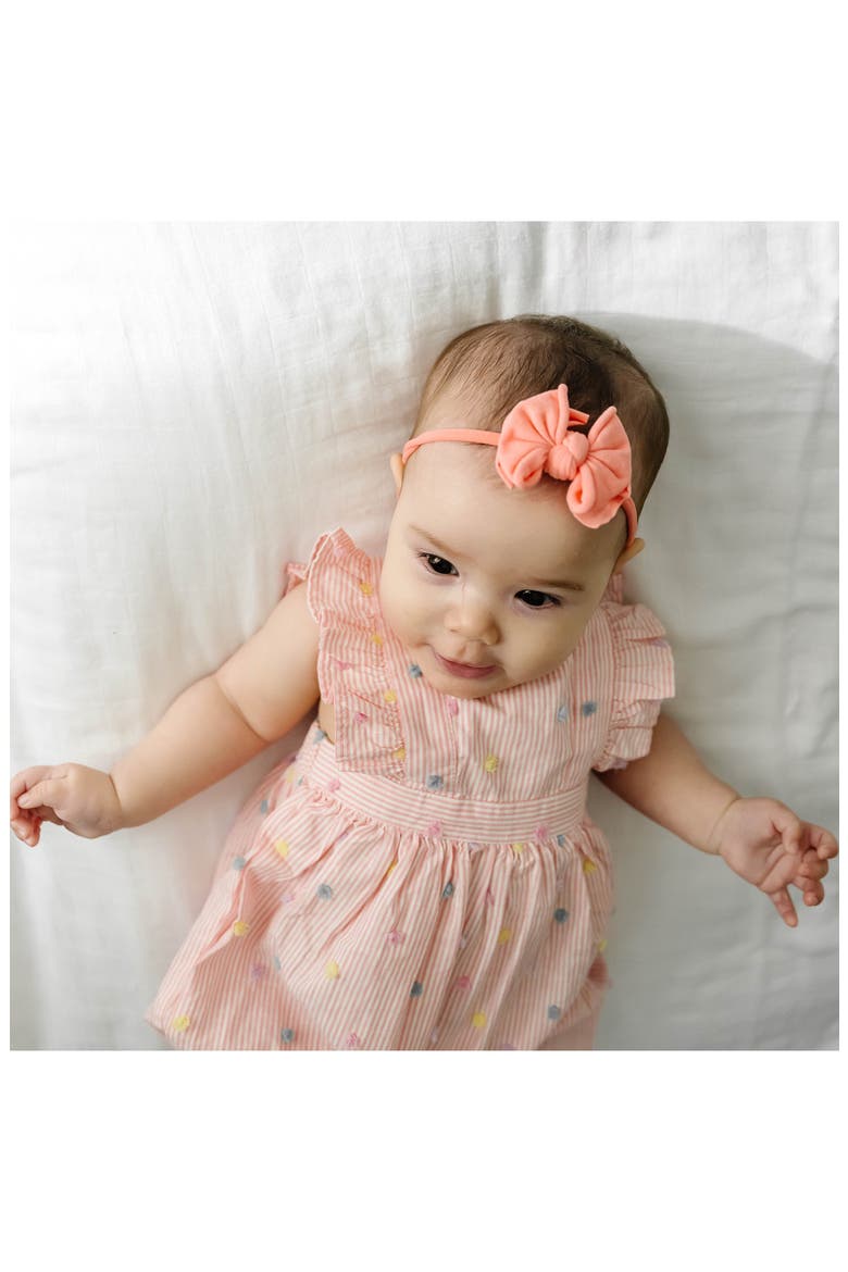 3-Pack Baby Fab Skinny Bow Headbands, Alternate, color, CORAL GUMBALL ORCHID