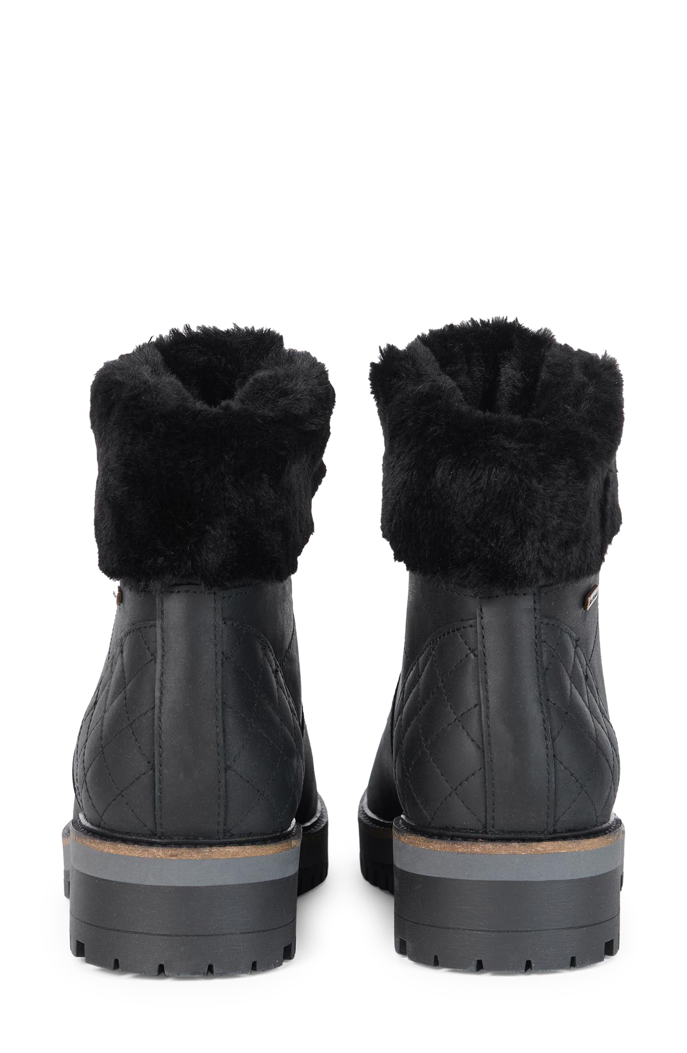 Barbour Holly Faux Fur Lined Boot, Alternate, color, 