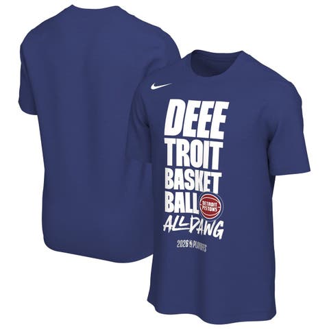 Unisex Nike Blue Detroit Pistons 2026 NBA Playoffs Mantra T-Shirt