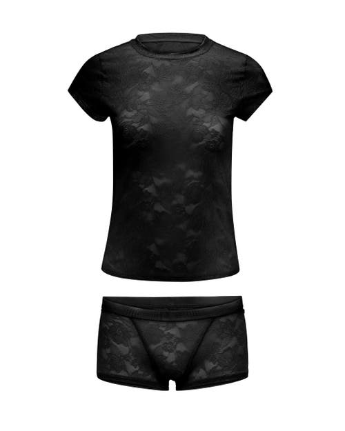 Adore Me Yoko Lounge Set In Black