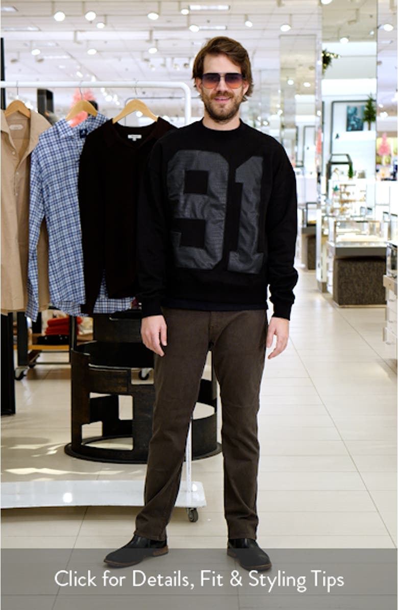 Croc Embossed Logo Appliqué Sweatshirt, sales video thumbnail