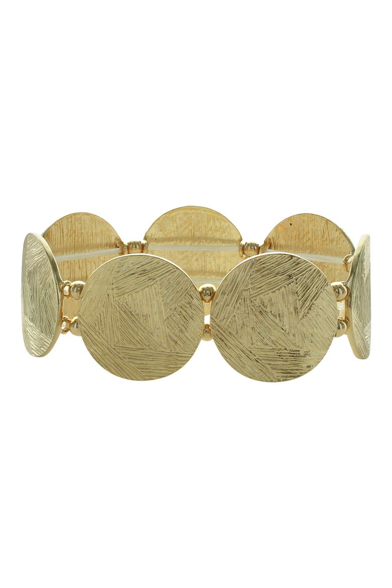 Birdie Stretch Bracelet, Main, color, GOLD