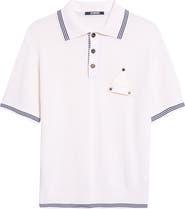 Jacquemus Le Polo Voilier Sailboat Patch Silk & Cotton Polo