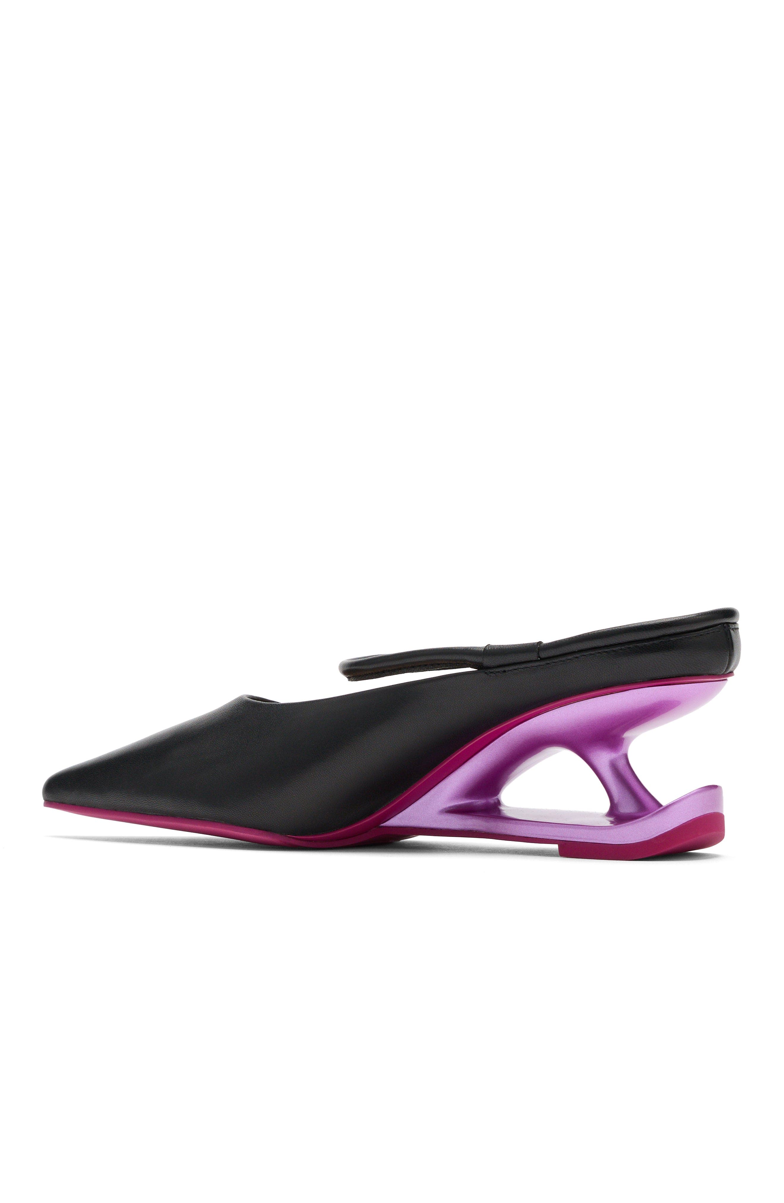 MARC NOLAN Sophia Leather Strap Pumps, Alternate, color, Black/Magenta