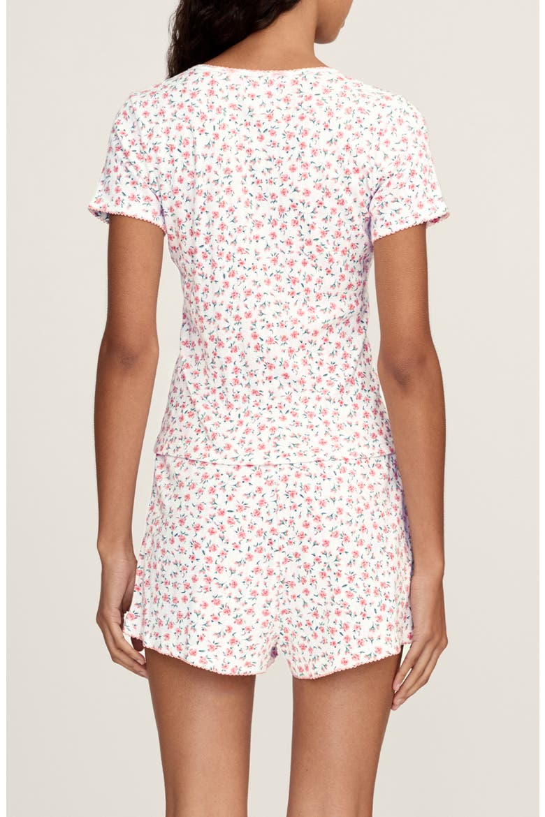 Pima Cotton Pointelle T-Shirt, Alternate, color, PINK