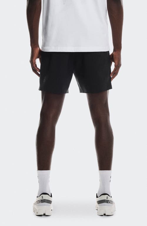 On Focus Stretch Running Shorts In Black