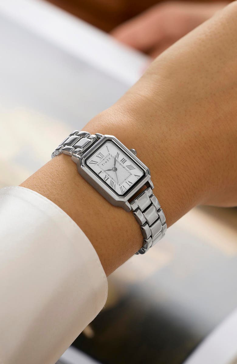 Timex<sup>®</sup> Vivienne Trend 21mm Bracelet Watch, Alternate, color, Silver-Tone