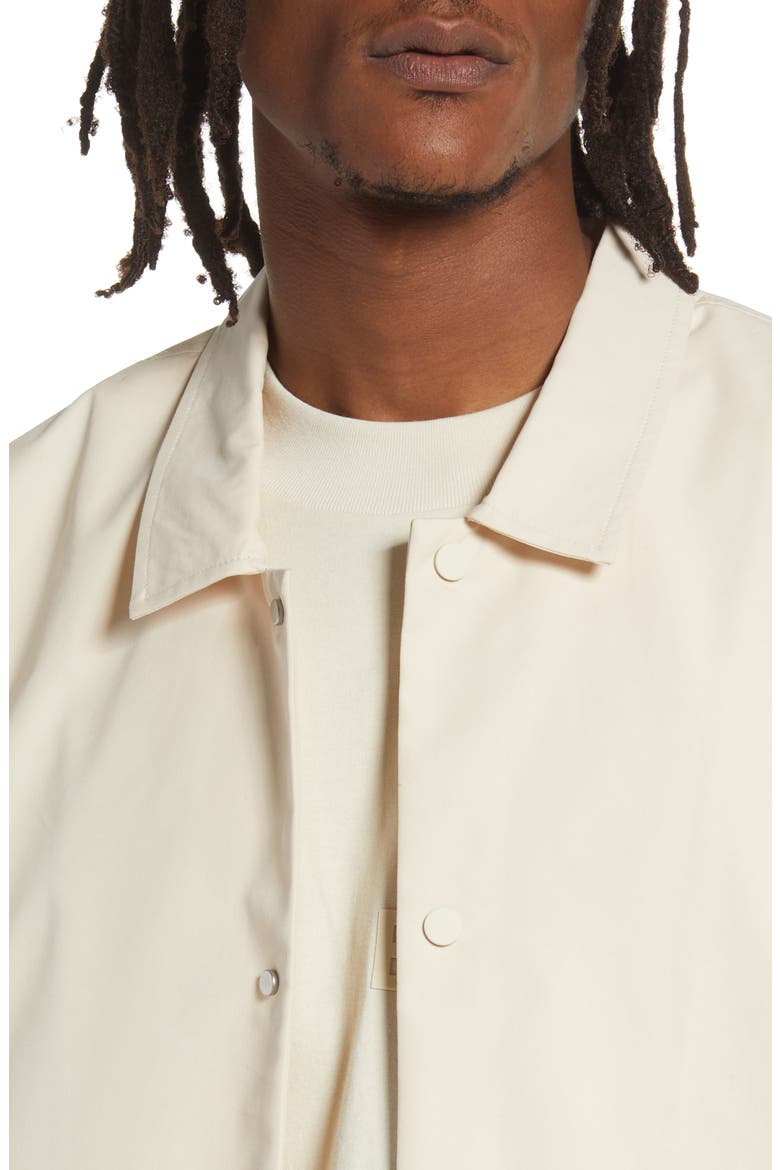 Men's Cotton Blend Coach's Jacket, Alternate, color, EGG SHELL