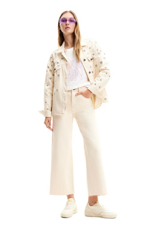 Desigual Denvere Raw Hem Crop Jeans