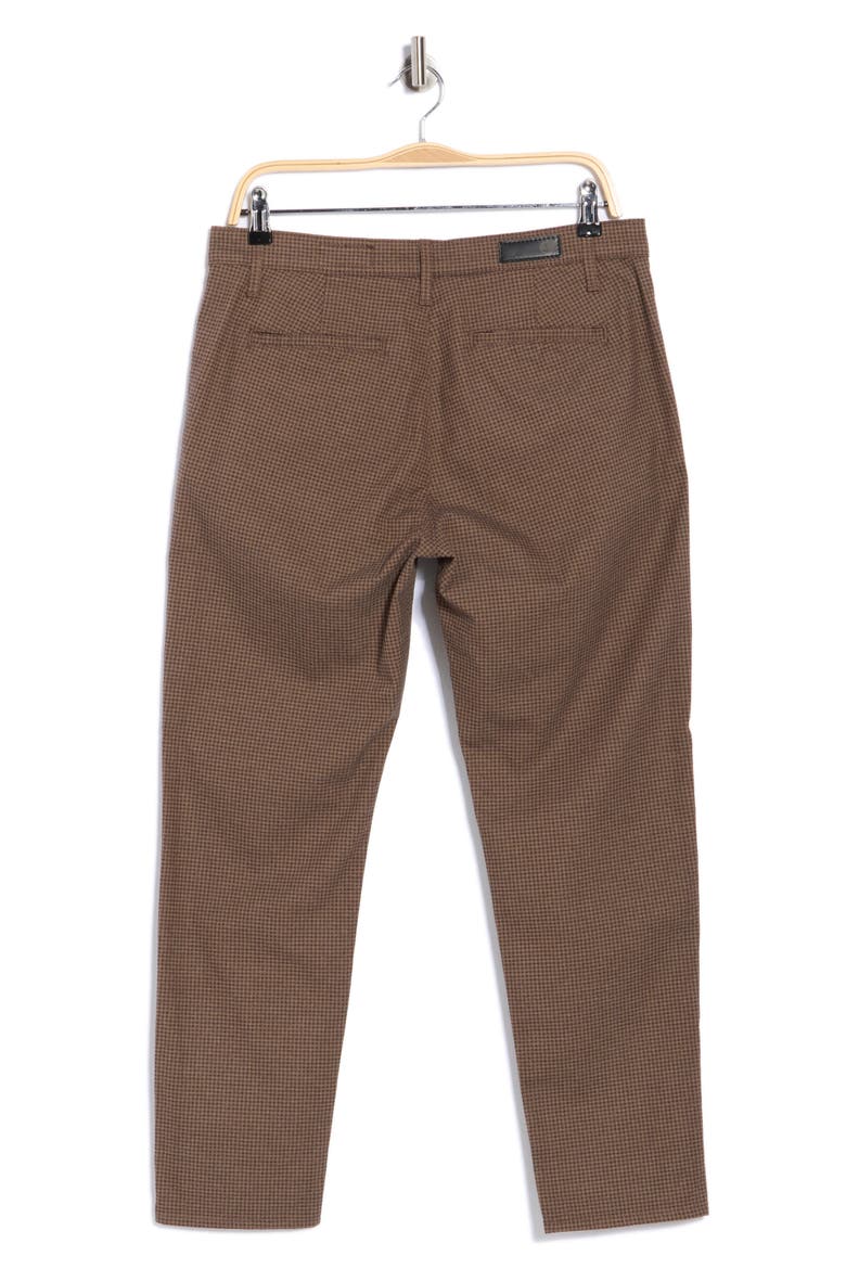 Caden Gingham Tapered Casual Pants, Alternate, color, PIXIE GINGHAM TAUPE MULTI