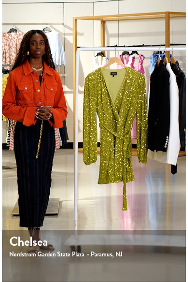 Bellissa Sequin Long Sleeve Minidress video