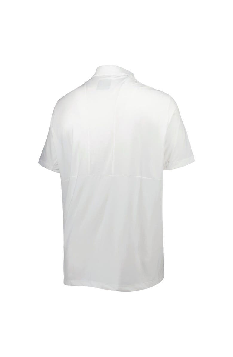 adidas Men's adidas White Miami Hurricanes Coaches Polo, Alternate, color,