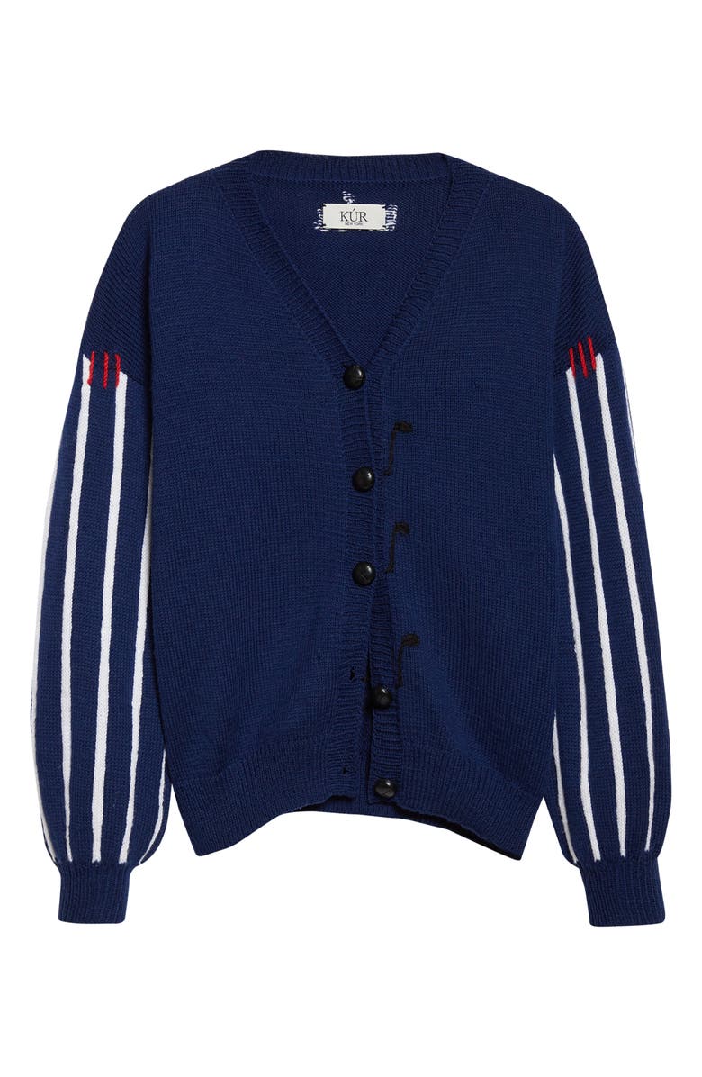 KÚR Eighth Note Hand Knit Cardigan, Alternate, color,