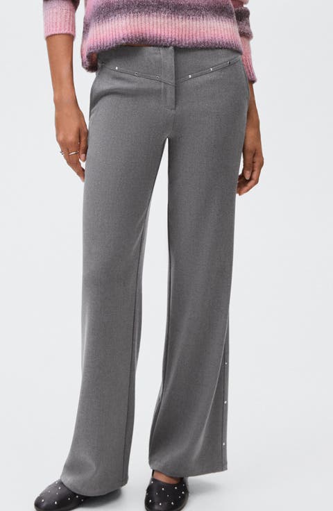 Studded Low Rise Pants