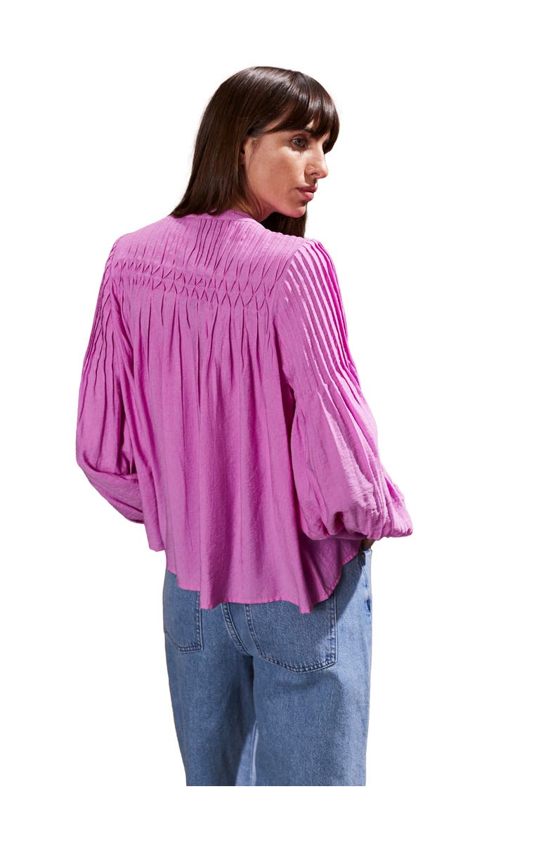 Ro&Zo Smocked Detail Blouse, Alternate, color, 