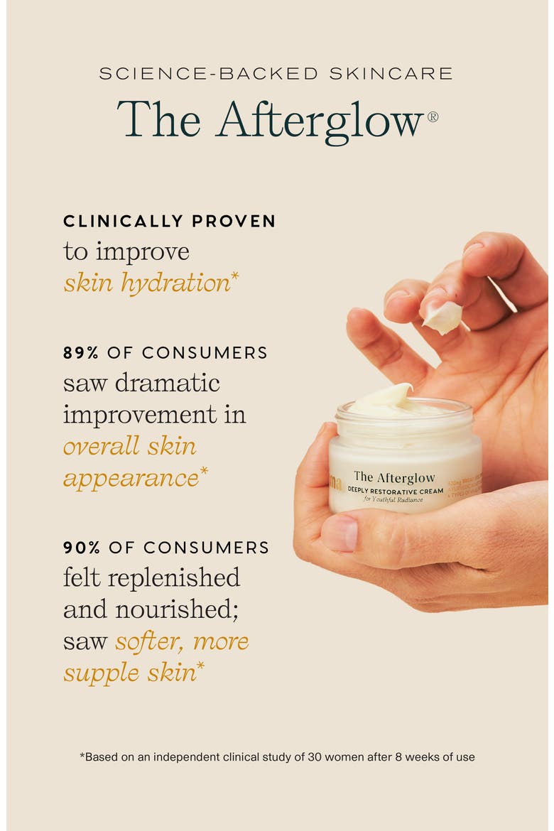 The Afterglow Vegan Collagen Cream with Hyaluronic Acid & 500mg CBD, Alternate, color, NO COLOR