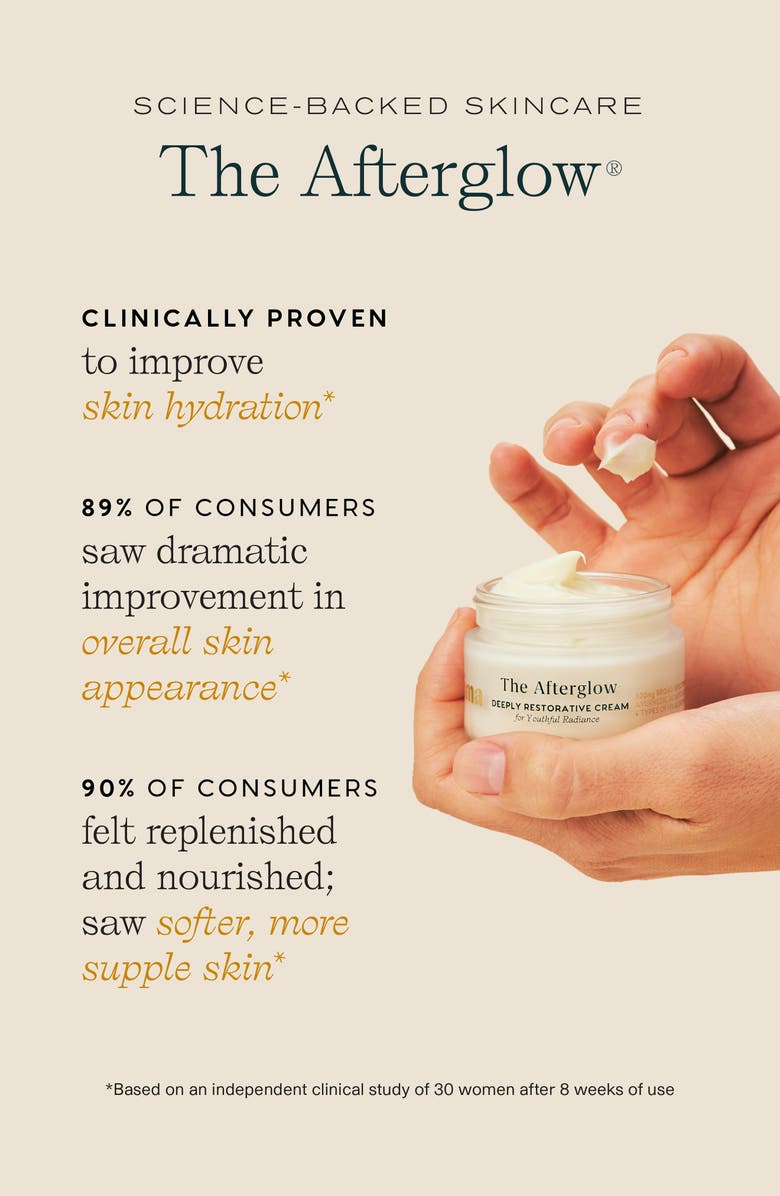 Prima The Afterglow Vegan Collagen Cream with Hyaluronic Acid & 500mg CBD, Alternate, color,