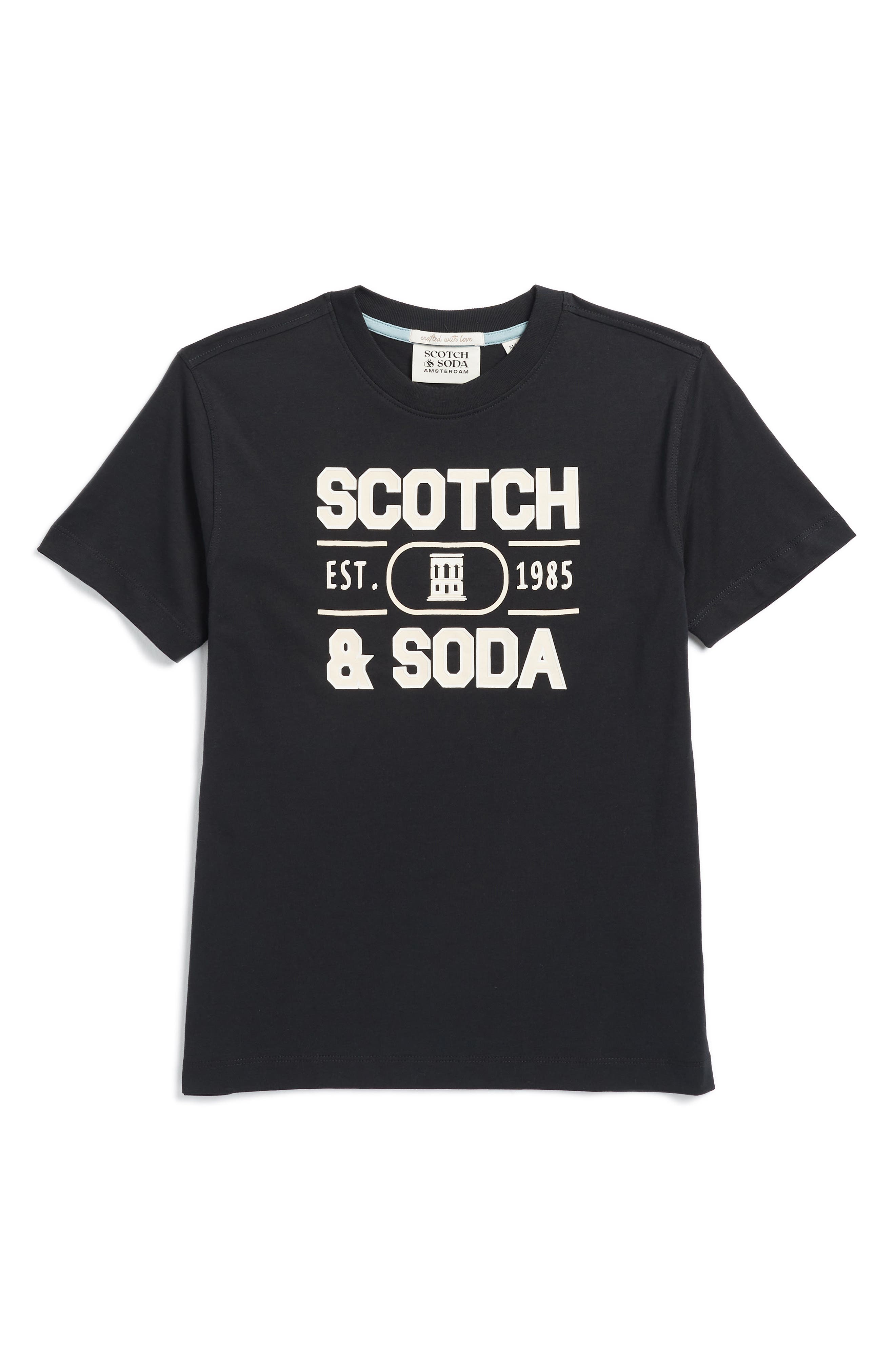 Scotch & Soda Kids' Short Sleeve Graphic Print T-Shirt
