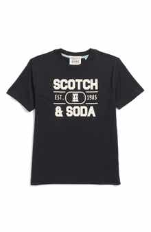 Scotch & Soda Kids' Short Sleeve Graphic Print T-Shirt