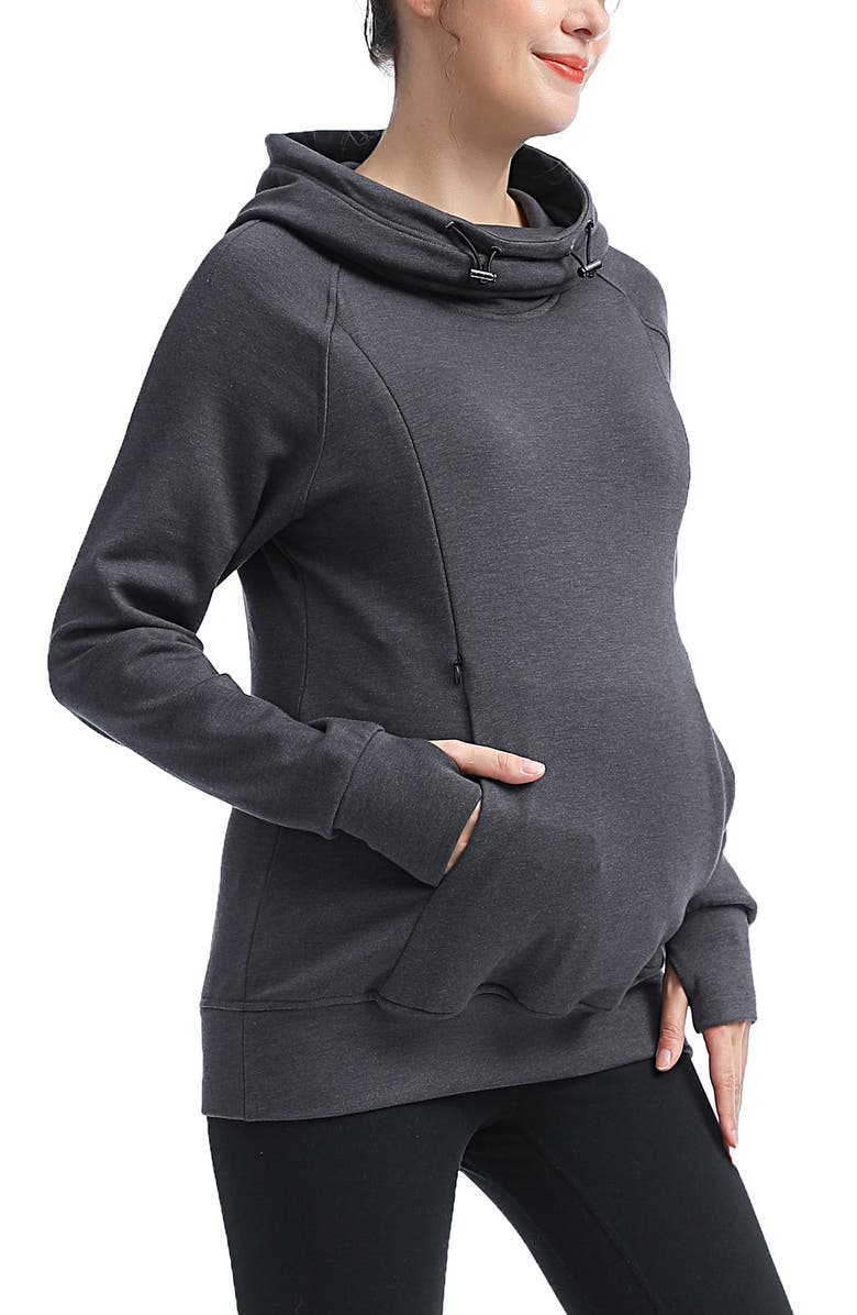Kimi and Kai Posie Active Maternity/Nursing Hoodie, Alternate, color, 