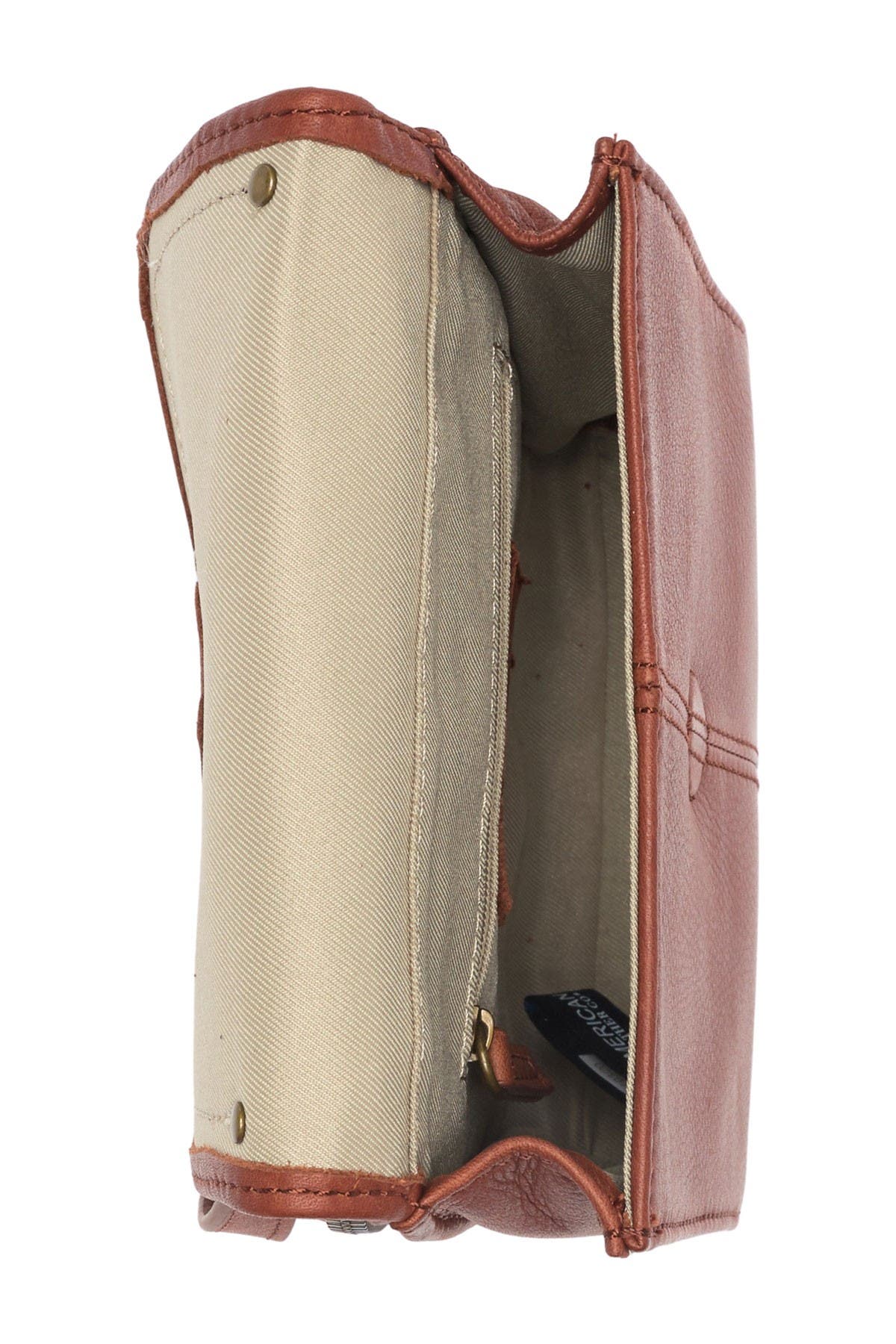 Kansas Foldover Crossbody Bag, Alternate, color, BRANDY SMOOTH