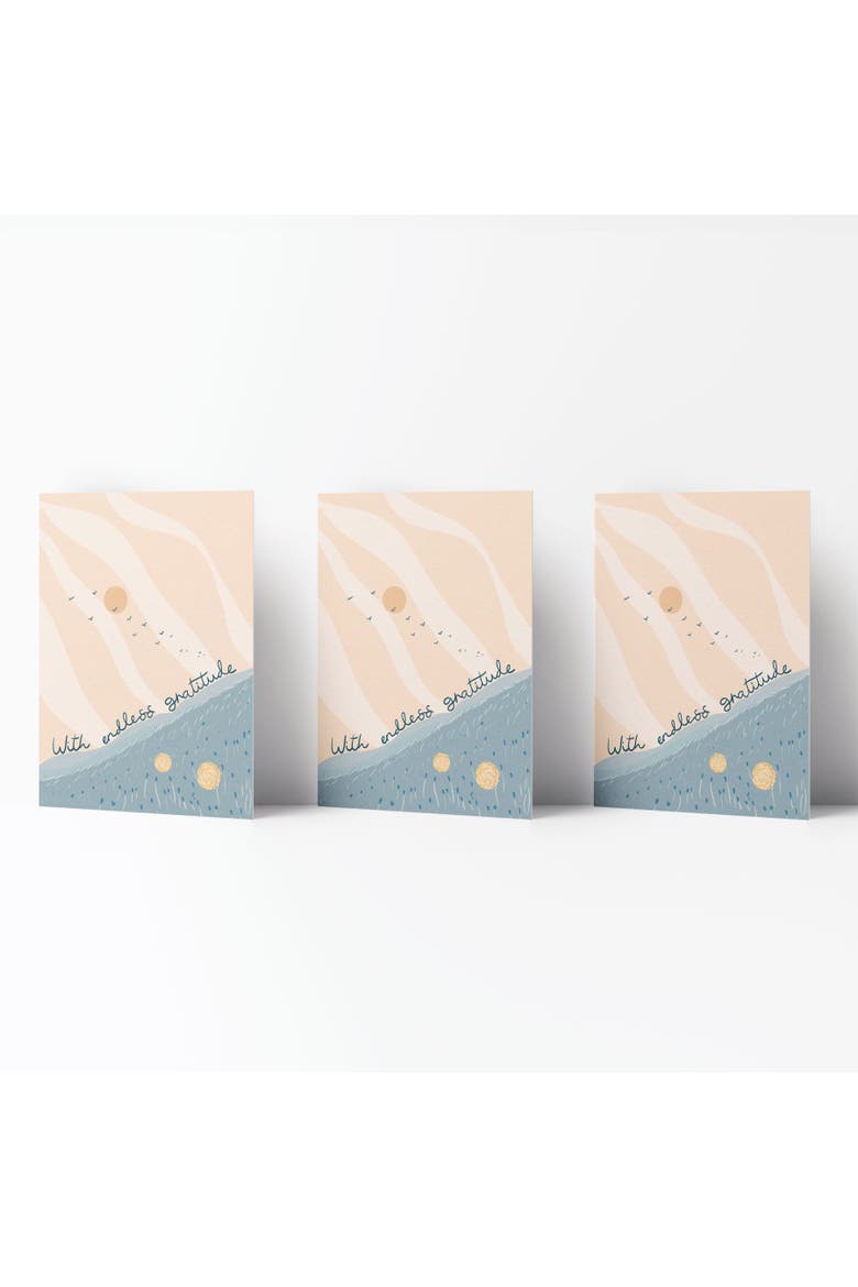 Thank You Greeting Card Pack (3ct) "With Endless Gratitude", Main, color, Multi-Pack
