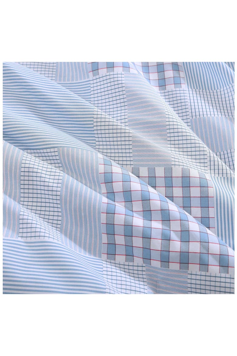 Hamptons Patchwork Cotton Percale Comforter & Shams Set, Alternate, color, LIGHT BLUE