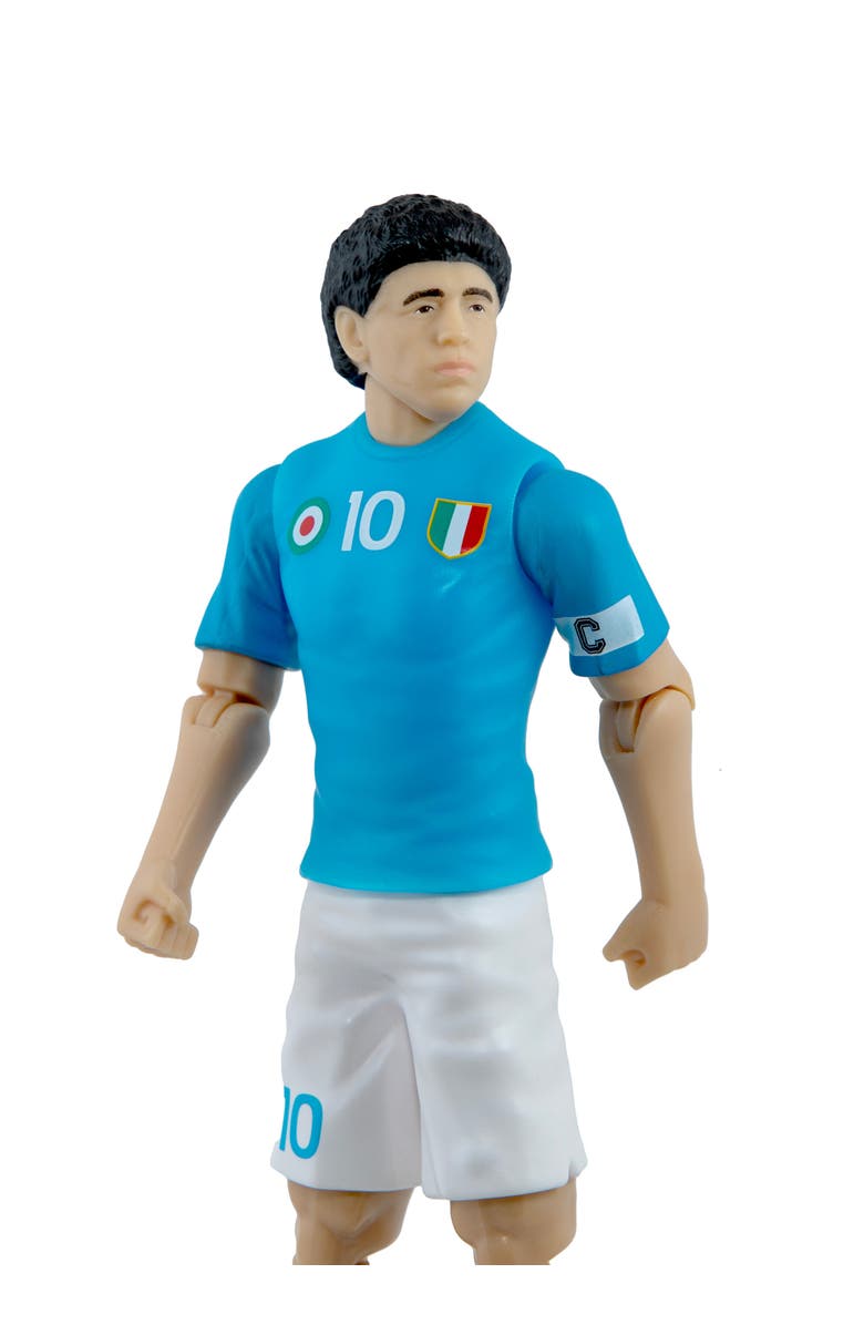 Banbo Toys Sockers Napoli Diego Maradona 8" Soccer Action Figure, Alternate, color, Blue