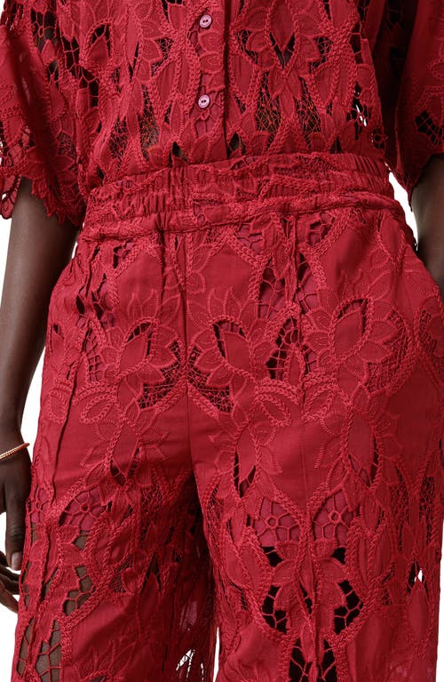 Allsaints Charli Floral Lace Wide Leg Pants